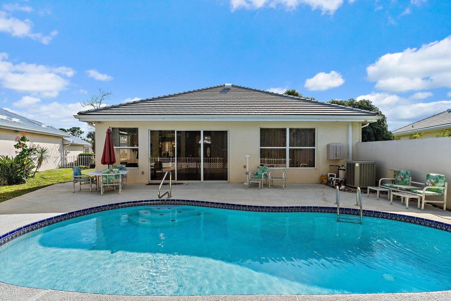 Discover Your Next Home in The Preserve, Hobe Sound! This beautiful pool home is tucked inside a sought-after gated community with tree-lined streets, peaceful preserve views, and ultimate privacy. Just moments from the Lost Lake Golf Course, this location blends serenity with convenience. Membership is not mandatory. Step inside to three spacious bedrooms, two bathrooms  and two large living spaces, then step outside to a fully fenced yard & pool area, perfect for your furry family members to play freely. Enjoy sunny Florida days by your private pool and the quiet, natural surroundings right in your backyard. THIS IS THE ONE!!!  $8000.00 Concessions being offered for replacing polybutylene pipes/drywall