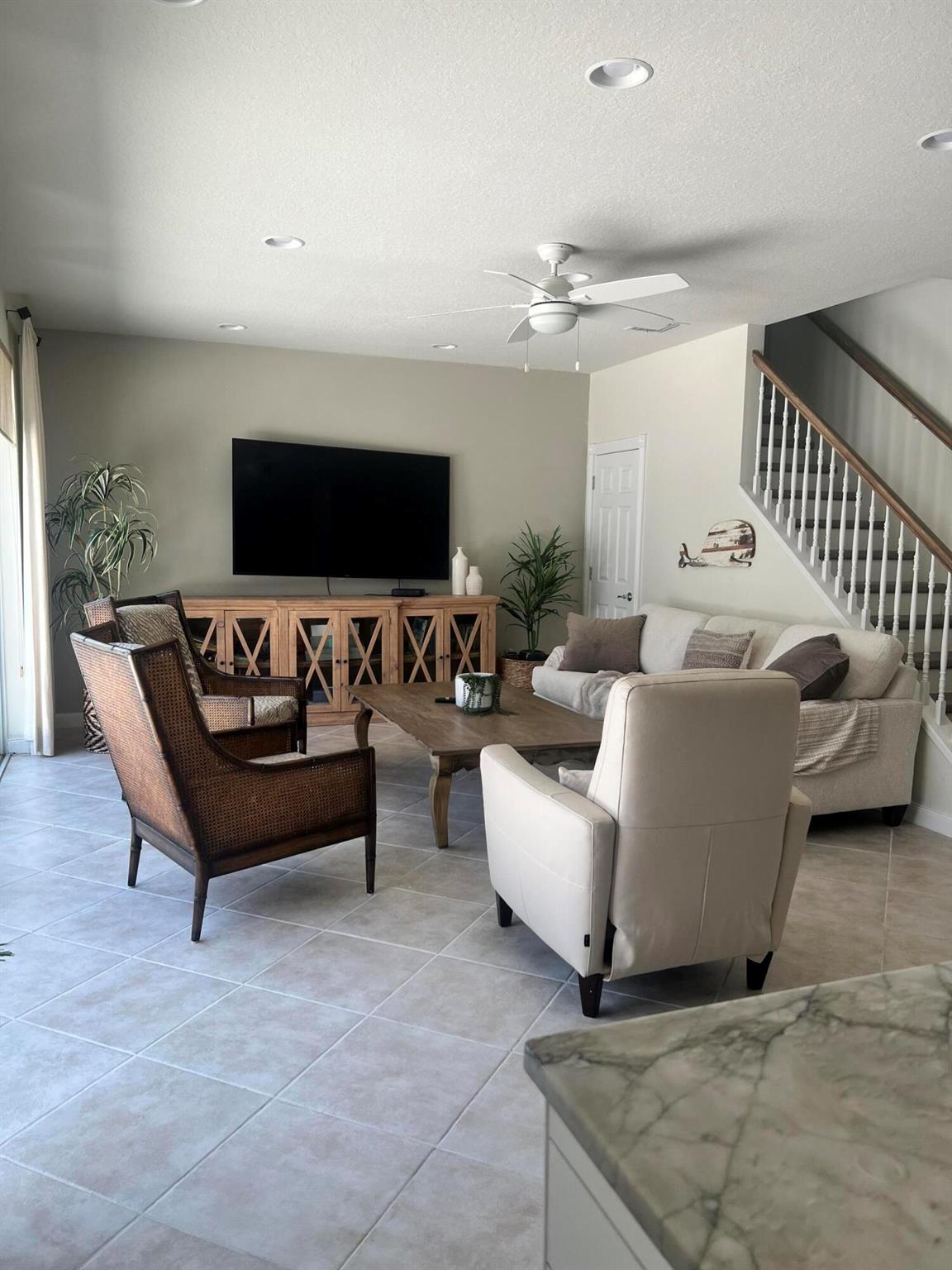 Immaculate 4-bedroom home available for a 12-month lease in Mallory Creek. Offered furnished or unfurnished. This property is in pristine condition and located directly across from the lake with beautiful views. Spacious floor plan with bright, open living areas.Please note: one bedroom is reserved as Owner's room and will remain locked during the lease.