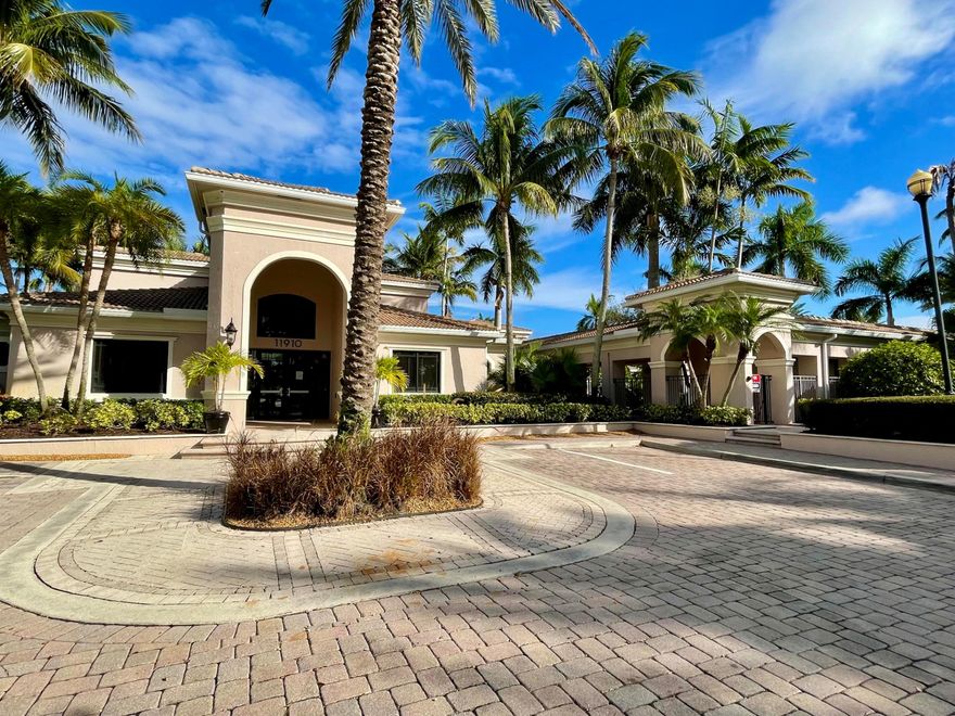 Great opportunity to buy a ground floor unit in San Matera. Enjoy resort style living in this 3 bedroom, 2 bath condo offering split floor plan, screened patio, wood floors and new kitchen appliances. San Matera amenities include clubhouse with pool, fitness center, sauna, steam room, billiards room, racquetball, tennis and pickleball.  Prime location adjacent to the Gardens Mall with abundant dinning opportunities and quick access to PBI.