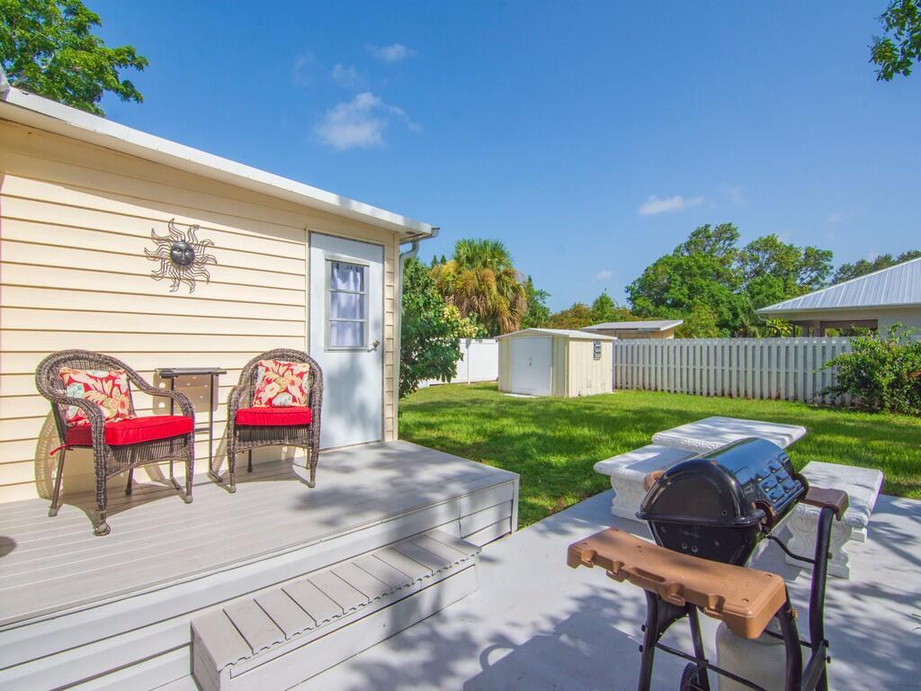 Welcome to ''The Riv'' located in historic Rio. Remodeled, unrestricted, and ready for you! Step into this freshly updated mobile home where style meets freedom--no HOA, no rules, just possibilities. Every inch has been thoughtfully renovated, from the gleaming kitchen to the cozy living space that feels like home from day one. Comes fully furnished with new AC, water heater, appliances and plumbing. One bedroom has its own private entrance for rental potential. The spacious yard is your canvas--bring your boat, build a fire pit, or plant the garden you've always dreamed of. Close to the upcoming Rio Marine Village, beaches and shopping, this property offers you the rare combination of affordability and autonomy. Own it. Live it. Love it--your Florida lifestyle starts here.