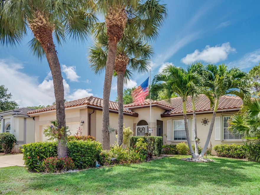 A home that combines comfort, style & convenience in a sought-after 55+ Gated Community. Updates include roof, gutters, HVAC & washer/dryer all replaced in 2020. Oversized porcelain tile flooring w/oversized baseboards adds a modern look. Kitchen with stainless steel appliances (plus new microwave) is adjacent to the Family Room & is ideal for everyday living & entertaining. Covered, screened-in Lanai. Two Car garage.  Split bedroom floorplan.  Separate laundry room. Pet-friendly, fully-fenced backyard. Summer Chase is an active 55+ community with numerous social activities,  clubhouse,  heated/ cooled outdoor pool ideal for swimming laps, whirlpool, tennis, pickleball, billiards and more. Community is located minutes to the Turnpike, Wellington amenities, Lake Worth Beach & PBI Airport.