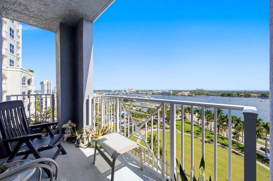 DIRECT east facing views of Intracoastal and ocean are enjoyed from this 3 bedroom plus den, high floor unit located in the most desirable location in downtown West Palm Beach. The Strand is within walking distance of many restaurants, City Place, Brightline and Publix. Many upgrades enhance this desirable unit.  Great investment opportunity...You can rent this unit immediately, no hold period...You can rent the unit twice a year too, Best Location in Town, no need to drive!  Pets are Welcome too!