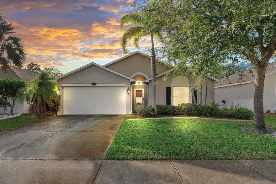 Discover this spacious 3-bed, 2-bath CBS home with tile floors, vaulted ceilings, and large windows. Relax on the porch overlooking the pond, and benefit from a 2-car garage and central vacuum. With a budget-friendly HOA under $200/year, this residence is conveniently situated just 6 miles from Melbourne Airport and 7 miles from the pristine Melbourne beaches. Schedule a showing today for interested buyers.