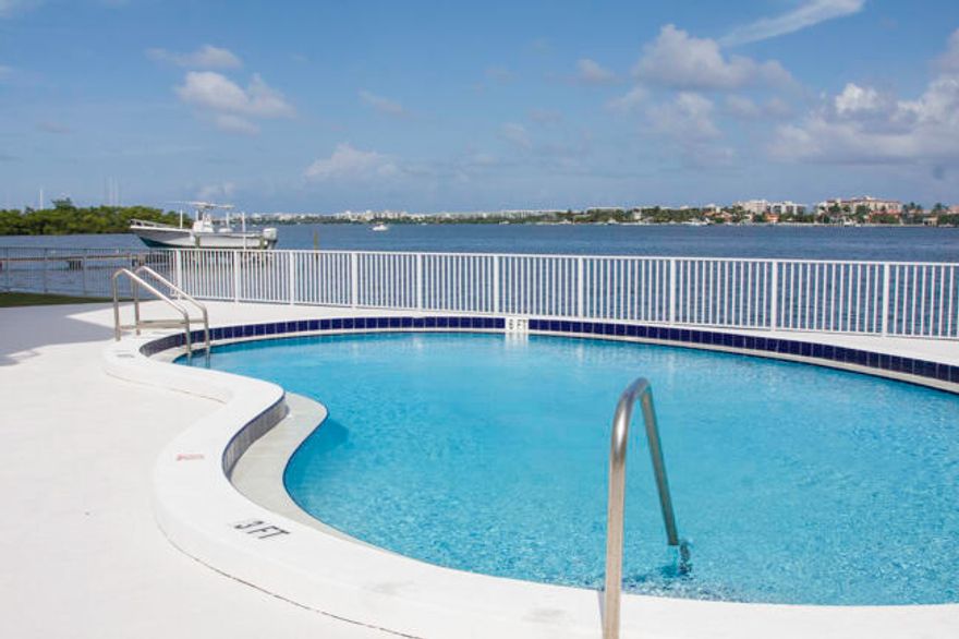 PREMIER DIRECT INTRACOASTAL FRONT property with balcony. Enjoy the beautiful wide intracoastal frontage, southeast direct water, Lantana Ocean Avenue bridge and sunrise views directly from living room and balcony. Well maintained five story building with marvelous pool & deck directly on intracoastal. Low HOA fees. Close to I-95 and walking distance to the Lantana Beach, Bicentennial Park, and Ocean Avenue shops/restaurants.