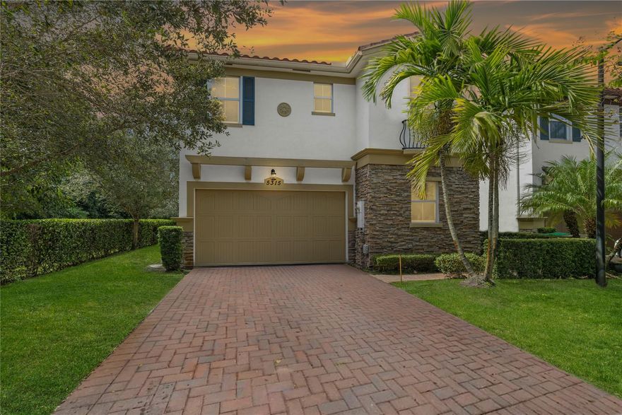 Welcome to Osprey Preserve! This beautiful 5/3.5 home, perfectly blends modern elegance w/family-friendly design. It features a highly desirable 1st floor primary suite for ultimate convenience. The layout is perfect for entertaining, flowing from the living area to a modern kitchen. Upstairs, a versatile loft offers an ideal space for a home office, media room, or play area. Enjoy peace of mind w/ full hurricane-impact windows and a private setting with no neighbors to the south. The home includes a 2-car garage and a paver driveway. Osprey Preserve offers fantastic amenities, including a clubhouse, community pool, and playground. Centrally located, this home provides easy access to top-rated schools, parks, shopping, & major highways. Don't miss this exceptional opportunity.