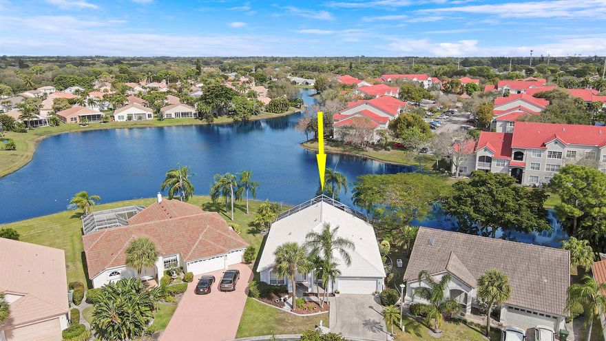 Spectacular lakefront 4-bedroom home in sought after River Bridge. Upgrades include: 2024 ROOF, KITCHEN BACKSPLASH, APPLIANCES, PORCELAIN MARBLE STYLE FLOORS in living areas and laminate wood floors in all bedrooms. The tastefully remodeled second bathroom doubles as a cabana bath. Additional features include high ceilings a spacious SCREENED IN PATIO w/A LARGE INGROUND SPLASH POOL w/WATERFALL OVERLOOKING THE LAKE. Accordion shutters throughout and so much more.