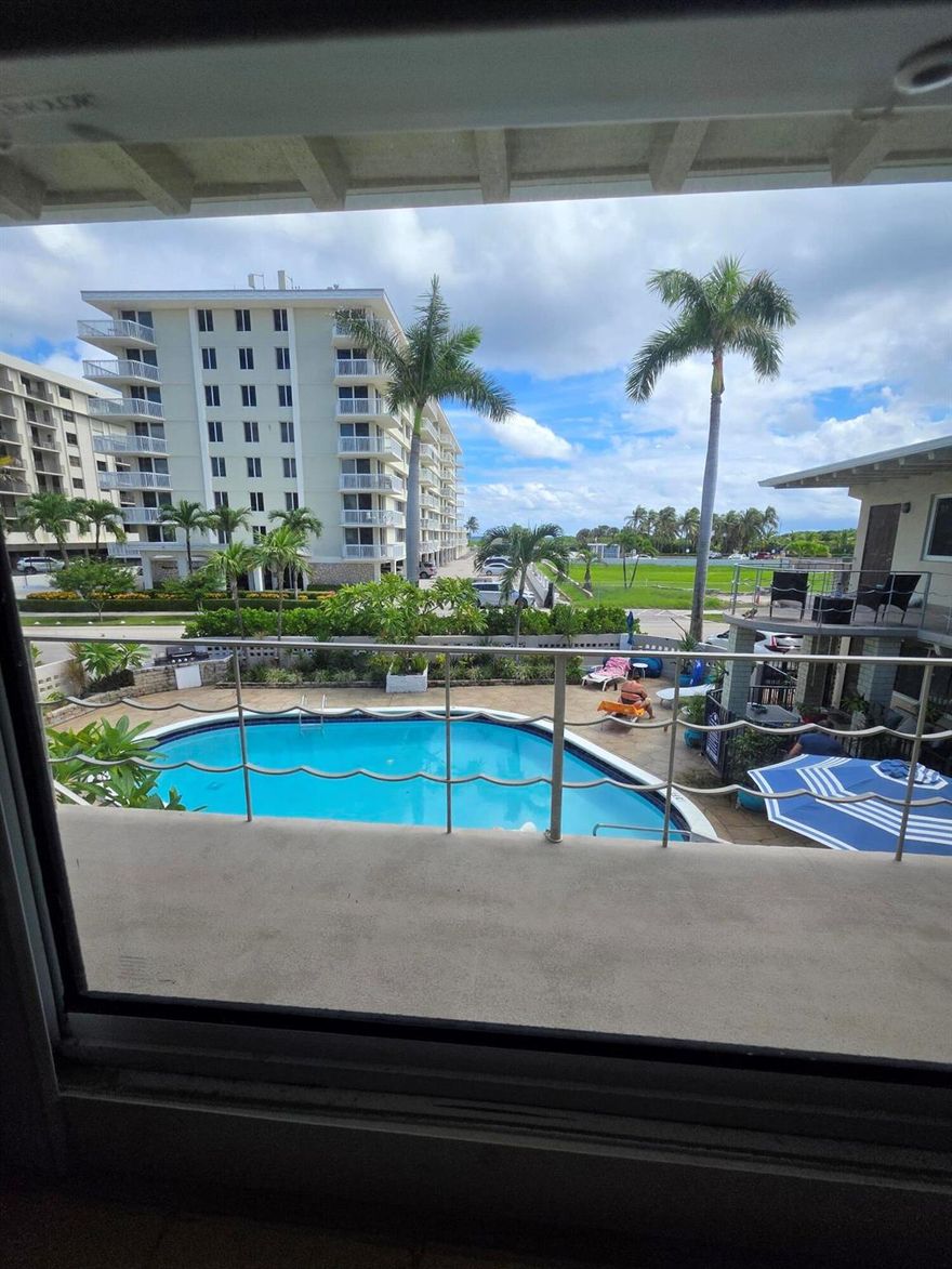 If you love the beach this is the place for you!! Furnished studio unit in a 11 unit apartment building located in the quaint neighborhood of Palm Beach Shores on the southern most tip of Singer Island across from the beach. Close to the marina, shopping and restaurants. Shared laundry, shared grill and a pool on property. Single occupancy. One parking space per unit. NO DOGS. Water & cable included!! Electric additional $75 per month. Linens not included.Must meet minimum requirements prior to scheduling a showing. Income must be 2x monthly rent & be with current employer for at least 4 months. Good current rental history & no evictions. Other units available.