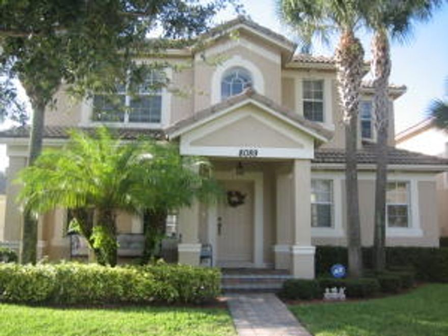 STUNNING SINGLE FAMILY, POOL HOME.  THIS HOME OFFERS 3 BEDROOMS - 2 1/2 BATHS - OPEN KITCHEN WITH TONS OF GRANITE COUNTER SPACE, PANTRY STORAGE, LARGE EAT-IN KITCHEN AREA, ISLAND WITH SNACK BAR - WIDE OPEN GREAT ROOM / LIVING AREA, VERY LIGHT AND BRIGHT - TILE AND CROWN MOULDINGS THROUGHOUT LIVING AREAS - LAUNDRY ROOM ON FIRST FLOOR - LARGE MASTER SUITE WITH DUAL SINK VANITY , SEPARATE TUB & SHOWER, PRIVATE COMODE, WALK-IN CLOSET, SIZEABLE MASTER BEDROOM WITH TRAY CEILING - OFFICE SPACE ON 2ND FLOOR AS WELL AS OFFICE ON FIRST FLOOR - DETACHED 2 CAR GARAGE.   COMMUNITY OFFERS POOL, PLAY AREA, BIKE AND JOG AROUND COMMUNITY LAKE.