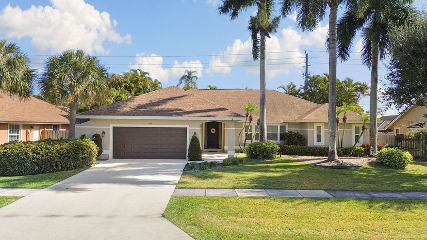 Exceptional pool home in Wellington's desirable Greenview Shores neighborhood with NO HOA and less than 5 minutes to WEF.  This move-in-ready residence features PGT impact windows, a new roof (2021), new A/C (2021), new hot water heater (2021), new garage door (2025), resurfaced driveway and screened patio (2025), and new irrigation pump (2025).  Inside you'll find real wood plantation shutters throughout.  Step outside to your private backyard retreat with a saltwater chlorinated pool and screened patio, perfect for relaxing or entertaining year-round.