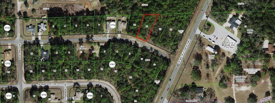 Build a brand new home on this .36 acre homesite conveniently located to stores and services in the growing Citrus Springs area.

The seller is an investor and does not have any reports or survey to share.  Please verify the accuracy of the utility information.