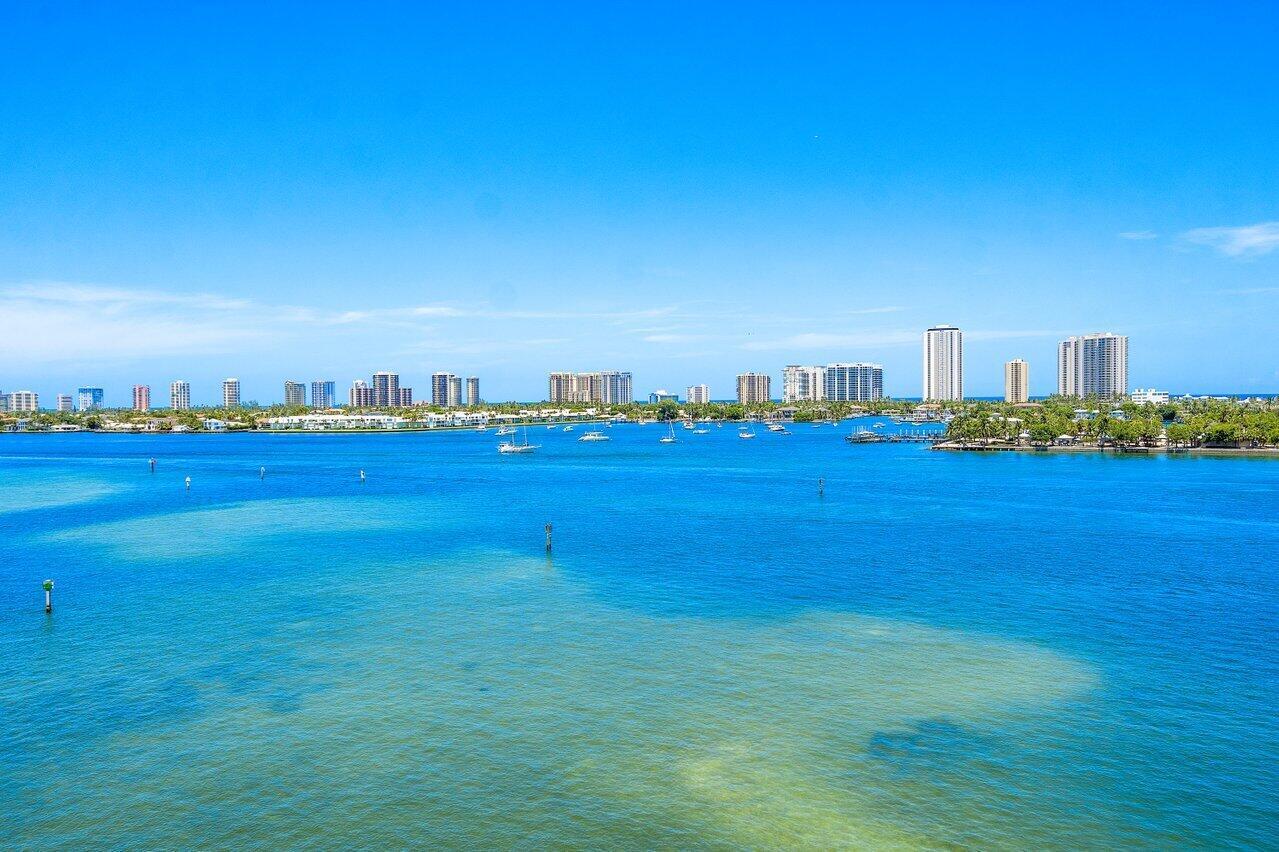 Enjoy Marina Grande's new multi-million dollar 5 star resort amenities. This beautifully FURNISHED turnkey residence is waiting for you to enjoy w/incredible Intracoastal & ocean views, great beaches less than 1 mile away. Awesome waterfront views from the large private balcony. 2 spacious Primary Bedrooms & baths w/ king-size beds. 3rd BR w/desk for office use. Redesigned kitchen w/ luxurious appointments. High quality furnishings, large screen smart TV's. New 7th Floor pool deck, w/Olympic size pool, spa, 2 BBQ areas, covered wet bar social area w/fireplace, wrap around glass railings, tennis, pickleball & bocce ball, game rooms & more makes Marina Grande one of the most special waterfront tower communities in the Palm Beaches. High speed Wi-Fi, cable TV & water included.