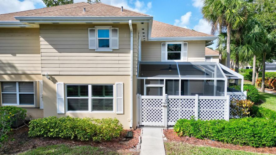 Look no further!! Step inside this beautiful move in ready corner townhouse with 2BR, 2.5 Bath in the beautiful gated community of Wellesley. BRAND NEW PLUMBING PIPES, BRAND NEW KITCHEN APPLIANCES. With hurricane impact windows and doors, this home features laminate floors throughout, whole house painted in 2021,New patio roof ,no popcorn ceiling, AC 2019. This home has a living area with separate dining and eat-in kitchen space. Upstairs features 2 spacious master bedrooms with bathrooms attached. Enjoy the great outdoor with your own screened-in patio. Gated community, close to shopping, restaurants, and hospitals. Easy access to all major roads and highways