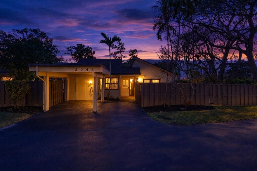 Welcome home to this spacious 2-bed, 2-bath corner Villa in a desirable Deer Creek Golf Course Community, offering a country club setting with a LOW HOA and no mandatory membership fees.

Situated on a spacious 6,526 sq ft lot, this home features a sizable, partially fenced backyard that provides privacy, ample space for a pool, and an ideal setting for entertaining or unwinding outdoors.

Inside, vaulted ceilings and abundant natural light enhance the open living areas. The beautifully updated kitchen includes granite countertops, custom wood cabinetry, SS appliances, and a convenient pass-through to the dining and living space. Tile flooring runs throughout, and both bedrooms are generously sized with walk-in closets. Notable upgrades include a NEW ROOF, IMPACT WINDOWS & DOORS, a tankless water heater and a NEMA charging port. Exterior painting is scheduled for March and has already been paid for.

Deer Creek Golf Club provides an 18-hole public golf course, putting green, driving range, and the Deer Creek Grille, which offers monthly lobster specials, breakfast buffets, holiday dining specials, and daily happy hour. Additionally, your new home is conveniently located near Constitution Park & Arboretum, which features a community center, playground, two tennis courts, and an outdoor basketball court, perfect for leisure and recreation! Conveniently located 20 minutes from the beach, close to shopping, dining, major roadways, and Town Center at Boca Raton.

Schedule your private showing today.