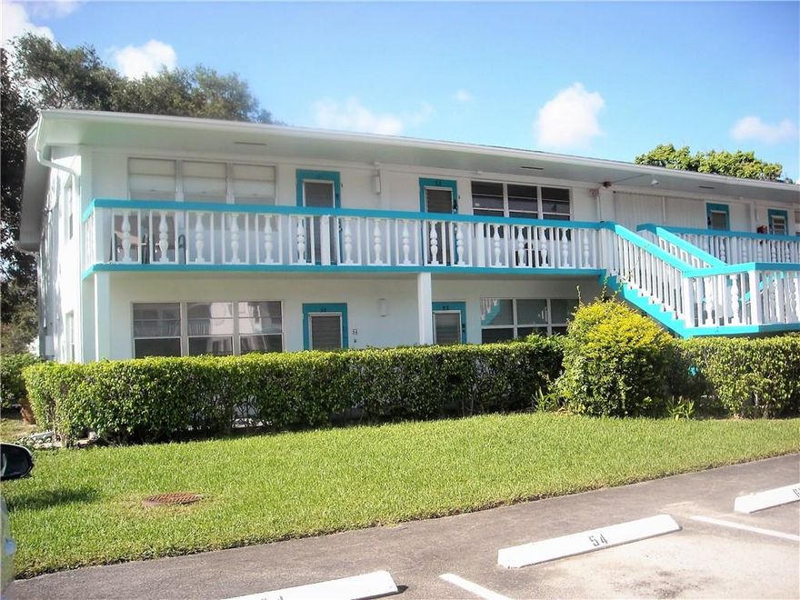 Second floor condo in Rentable building after one year of ownership. Interior has just been painted. New closet doors throughout. Cleaned and ready to move in. Tile floors throughout. Enclosed patio. New fans just installed. Active adult community, 24 hr security, heated pools, tennis, fitness center, arts and crafts , movies and shows. Bus service , water and cable included. Close to I-95, Turn Pike and Sawgrass expressway. Only a few miles from one of the Best beaches in South Florida..