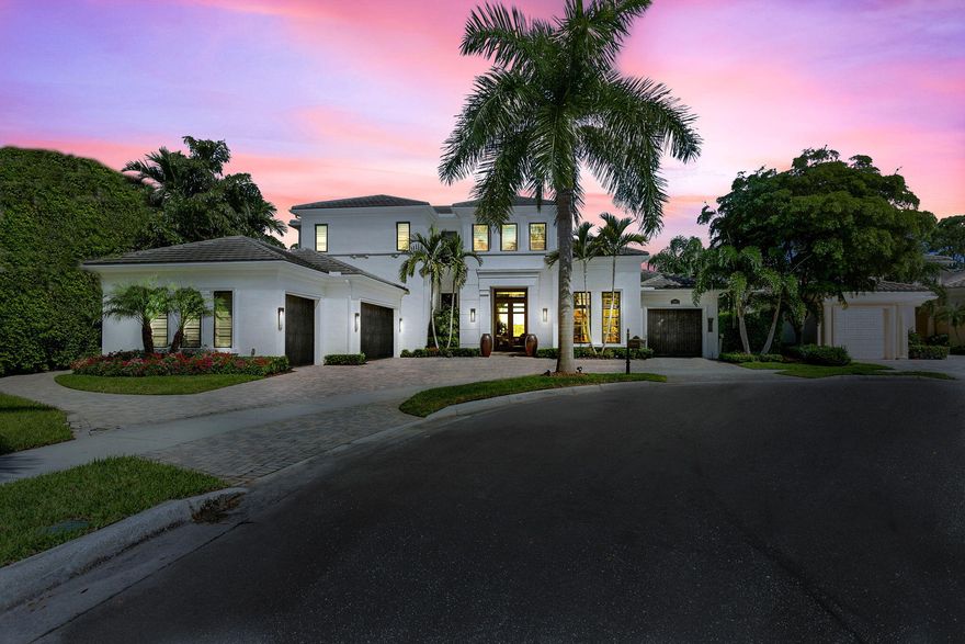 This Stylish custom estate combines Contemporary Luxury, clean lines and chic design to create an exceptional residence, nestled in a private cul-du-sac in the exclusive Palacio subdivision of the Mirasol Country Club Community. This Brilliant and Unique home was recently renovated by Courchene Development and Interior Design by Marc-Michaels, offers, 5 bdrm, 6.2 bath, light and bright chef's kitchen, spacious office, 2nd level loft, inviting master suite with his and her baths, 4 VIP suites, oversized 4 car garage, elevator, roomy laundry room and plenty of storage, impact glass and so much more. Casual and Sleek formal spaces blend seamlessly offering areas for intimate or large-scale gatherings. Exceptional quality and superior design with crisp custom details are showcased throughout. Breathtaking views of the private outdoor paradise surrounded by lush landscaping, expansive views, cozy fireplace, built in custom summer kitchen, expansive pool, perfect for relaxing and entertaining. Immerse yourself in the Mirasol Country Club lifestyle with perks including two champion golf courses, state of the art practice range and facilities, 15 clay tennis courts, a full-service spa, salon, aquatics center, fitness center, family sports complex, a newly renovated clubhouse, special interest clubs, year-round social events, special interest clubs and much more.
