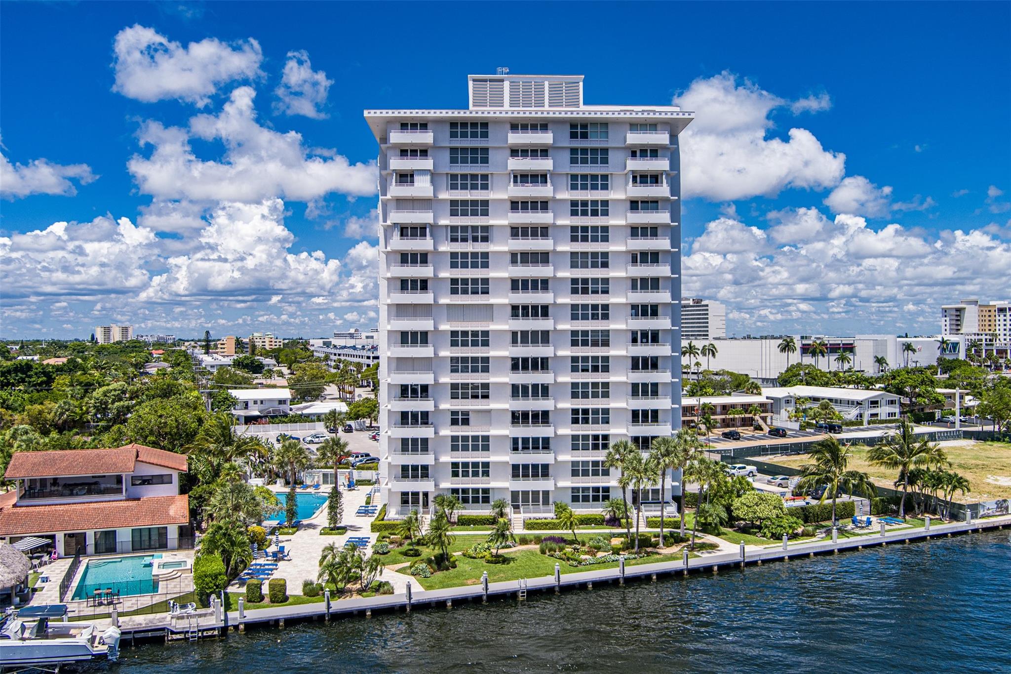 Beautifully updated private corner unit on the Intracoastal in Fort Lauderdale. This spacious one-bedroom, one-and-a-half-bath retreat offers a light, airy beach feel with oversized living areas and tasteful finishes. Located just minutes from the beach and Las Olas Boulevard, the residence is surrounded by multimillion-dollar estates in one of the city’s most desirable neighborhoods. Enjoy lushly landscaped grounds, tranquil gardens, and views of passing yachts, all while living in a boutique community that captures the best of South Florida’s waterfront lifestyle.
Assessment for all major renovations has been paid, and the work is almost complete.
