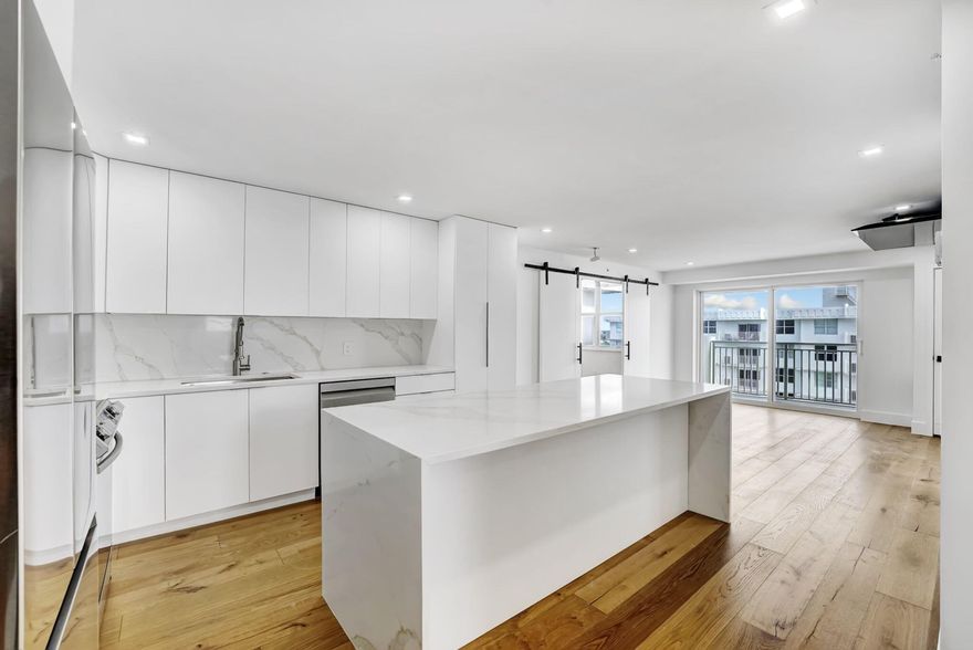 Welcome to your dream getaway in beautiful Highland Beach! This exquisite 2-bedroom, 2-bathroom penthouse unit offers breathtaking direct ocean views and embodies the perfect blend of luxury and comfort. Step inside to discover a completely renovated space, highlighted by modern finishes and an open-concept layout. The sleek kitchen features stylish cabinetry, and ample counter space, making it a chef's delight. The spacious living area flows seamlessly onto a private balcony, where you can relax and take in the stunning sunrise over the Atlantic Ocean.Both bedrooms are generously sized, providing plenty of natural light and serene views.