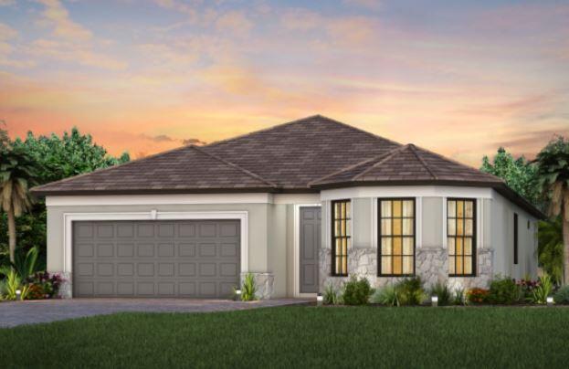 NEW Construction: Come elevate your Active Adult lifestyle at Del Webb Tradition. This 2 Bedroom plus Den Palmary lives large thanks to it's incredible gathering room and kitchen space. Elegant finishes including Built In Kitchen with crisp white cabinets and wood look tiles throughout every room have been added making move in a breeze for most any decorating style. Don't let this incredible opportunity pass you by.