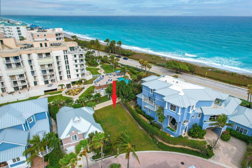 Build your dream home in the gated upscale ocean-side community of Jupiter Key, literally, just steps away from iconic Jupiter beach. This is a fantastic opportunity to create a first-class custom residence that offers breathtaking ocean views. You can walk to Carlin Park and enjoy the concerts, and you're just minutes away from Gardens Mall, restaurants, and fabulous shopping. Jupiter Key is one of the most private and intimate single-family developments along Jupiter Beach, offering a serene and peaceful lifestyle. Don't miss out on this opportunity to live in one of the most sought-after locations in the area!