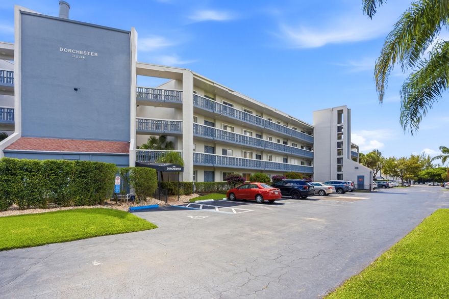 Stylish 2BR/2BA condo with sweeping pool & golf course views from the balcony. This bright, well maintained residence features an updated kitchen with abundant cabinetry, generous counter space, newer stainless-steel appliances & a spacious eat in area perfect for everyday dining. Both bathrooms have been tastefully renovated with modern finishes & added storage. The open living & dining area flow seamlessly to a private balcony overlooking a serene backdrop for morning coffee or evening relaxation. Additional highlights include ample storage throughout, a large Primary bedroom & a well-designed floor plan that maximizes privacy along with a new air conditioner. Located in a beautifully maintained community close to shopping, dining & the community also offers great amenities.