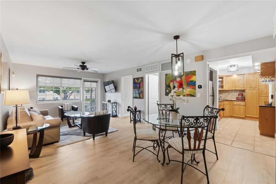 Beautifully updated 1-bedroom, 1.5-bath condo turnkey located in the vibrant heart of Wilton Manors. This 850 sq ft residence features high-impact windows and doors, brand-new flooring, a renovated main bathroom, and a brand-new A/C system, offering comfort and peace of mind.  The unit is offered fully furnished making it truly move-in-ready. Enjoy resort-style community amenities including a heated pool, tennis courts, pickleball courts, barbecue area, club house and plenty of parking. Conveniently located near dining, shopping, and entertainment, this condo is perfect for full-time living or a smart investment opportunity. The monthly HOA $520 includes water, cable & internet, trash removal, amenities and insurance. Call for private showing.