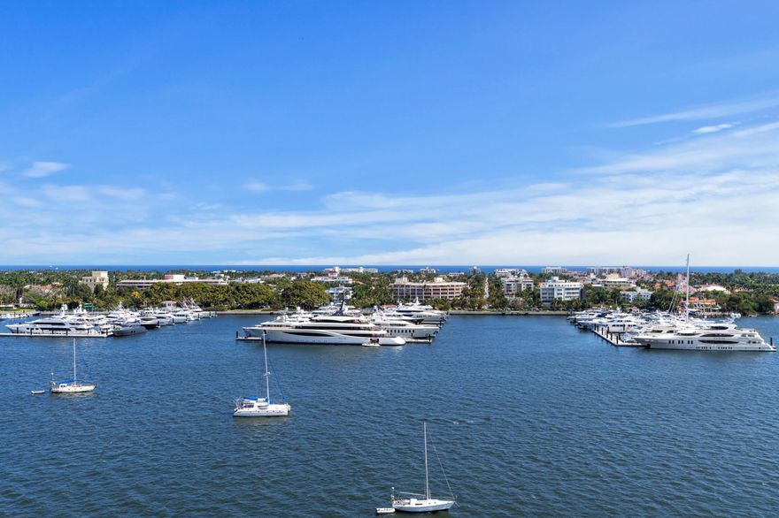 Not to be missed! Perhaps the most beautiful unit in the Trianon. Spectacular views of Palm Beach, the Atlantic Ocean, and the Intracoastal. 
Move in ready. The unit has been renovated and is in perfect condition. Designer furnishing are included in the sale. 
The Trianon is is one of South Flagler's iconic waterfront buildings located directly on the Intracoastal. The building has just completed a major renovation including complete concrete restoration, sprinkler system, new lobby, fitness center and more. Walking distance to Worth Avenue, beaches and restaurants. Five minutes to Palm Beach International Airport.
This is a must see!