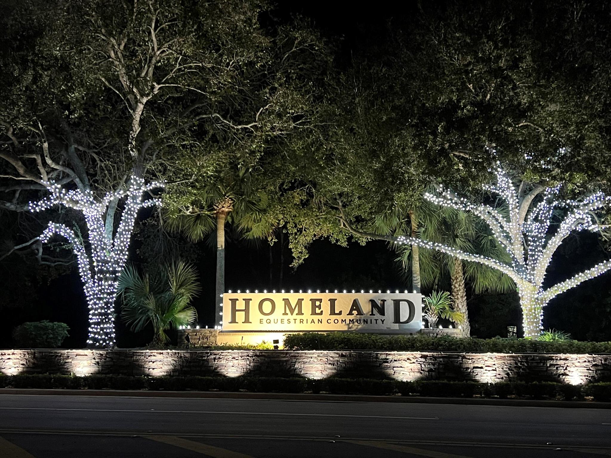 Homeland is an equestrian neighborhood that backs up to 17,000 acres & wildlife sanctuary. It's a paradise for people who love nature. Roaming deer wake you up in a bucolic setting with ''in town'' convenience. Build your dream home, guest house, barn and arena/riding ring on this ''sellers spared no expense'' in the development of this lot which exceeded 1.5 years. Lot 239 is 1.1 miles from the Polo, 2.2 from PBIEC, and 5 minutes from the T-pike, Whole Foods, mall, & golf. 15 minutes to PBI (international airport) with a 24/7 armed guard & gated neighborhood. The property is encompassed with a privacy hedge, fence, 2 driveways and a 7' wall. Finally, Homeland has 15 miles of bridle paths for horseback riding, you'll never run out of new adventures. Call for improvements list.