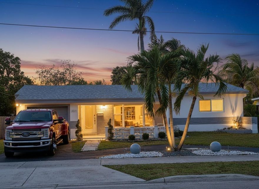 Property consisting of 3 BEDROOMS 2 Bathrooms, Pool with a large deck and is overlooking the canal. Completely remodeled, roof was recently replaced, Newer SS smart appliances in the kitchen and a newer 4 Ton A/C. Minutes from the beach and Casino. Must see to appreciate!