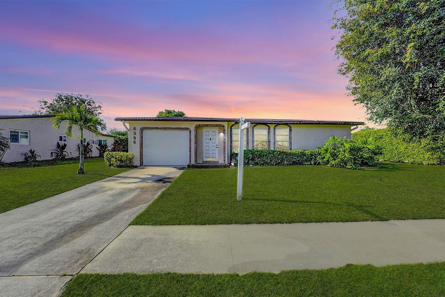Welcome to this beautiful single-family home in a vibrant 55+ neighborhood. This home feautures brand new tile floor throughout & boasts two spacious primary bedrooms, each with its own private bathroom. The interior has been freshly painted & offers a screened-in porch for outdoor enjoyment. Additional highlights include a washer and dryer in the unit, a one-car garage, and is pet-friendly. The home is located in a community that offers fantastic amenities, including an updated clubhouse with a pool, fitness center, and much more. Move-in requirements are the first month's rent and two months’ security deposit. Basic cable included through HOA.