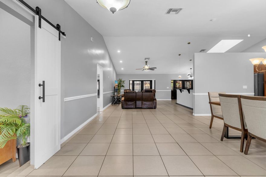 Lay all your worries aside with this magnificent 4-bedroom, 3-bathroom home with an office and a beautiful pool. Home is equipped with high ceilings, Impact windows and doors offering natural light to fill the home. Open layout with a chef's kitchen with stainless steel appliances and granite countertops. Huge Primary Suite with direct access to the pool. This home has a split floorplan with an office, laundry room, and a 2-car garage. Resort style backyard with a large, covered patio made for entertaining family and friends. This home in the community of Inverray has a park in walking distance and is in close proximity to shopping, major highways and the airport. BRING YOUR BUYERS!!!!!