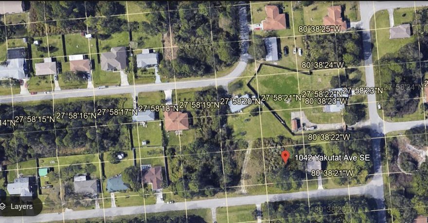 Build your dream home or invest in the future with this beautiful vacant lot located in the fast-growing city of Palm Bay, Florida! Situated in a peaceful residential neighborhood, this lot offers a great opportunity for homeowners, builders, or investors alike.Prime location in a quiet and established areaClose to shopping, dining, schools, and I-95No HOA - build with freedom Perfect for a custom single-family home High demand growth area on the Space CoastWhether you're looking to build now or secure a piece of land for later, 1044 Yakutat Ave is a smart buy in one of Florida's most rapidly developing regions.