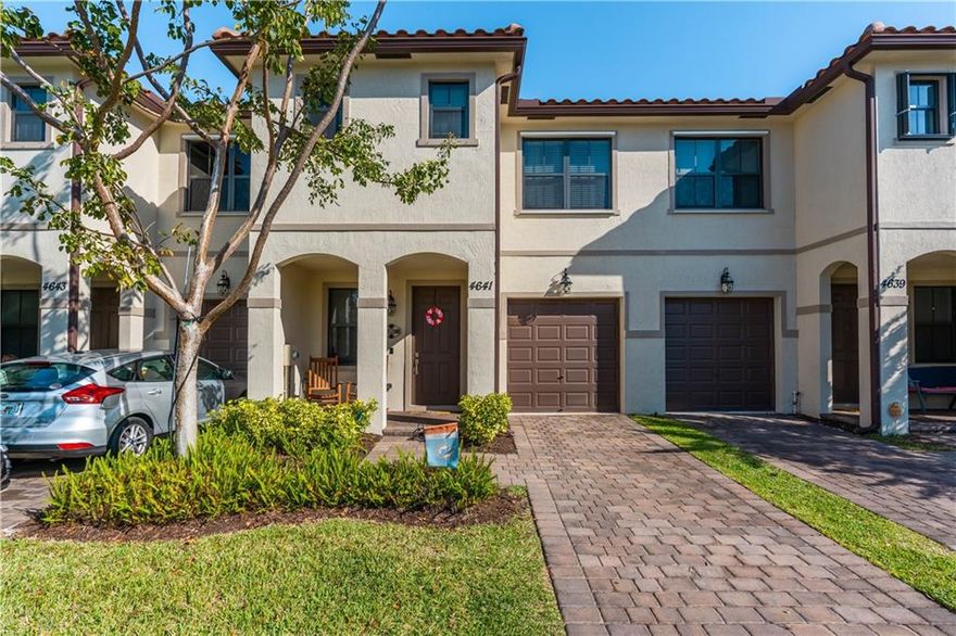 Nearly new 3/2.5/1 car townhome.   Enter the home and walk through the large foyer, noticing the 18" tiles downstairs while passing the half bath, storage closet, and pantry.  The home then opens up to a spacious kitchen and family room.  The kitchen has stainless steel appliances and 36" Expresso cabinets.  Sliding doors open up to the extended brick paver patio where you can enjoy your morning coffee.  Upstairs are three bedrooms and two baths. The Master Suite has tray ceilings with an oversized walk-in closet.  The master bathroom has dual sinks separated by a large shower.  Enjoy the community pool, picnic area, and tot lot.  Great Location, minutes to the Beach, Shopping, and Major Highways.  This will make a perfect primary residence, vacation home, or investment property.  Hurry!!