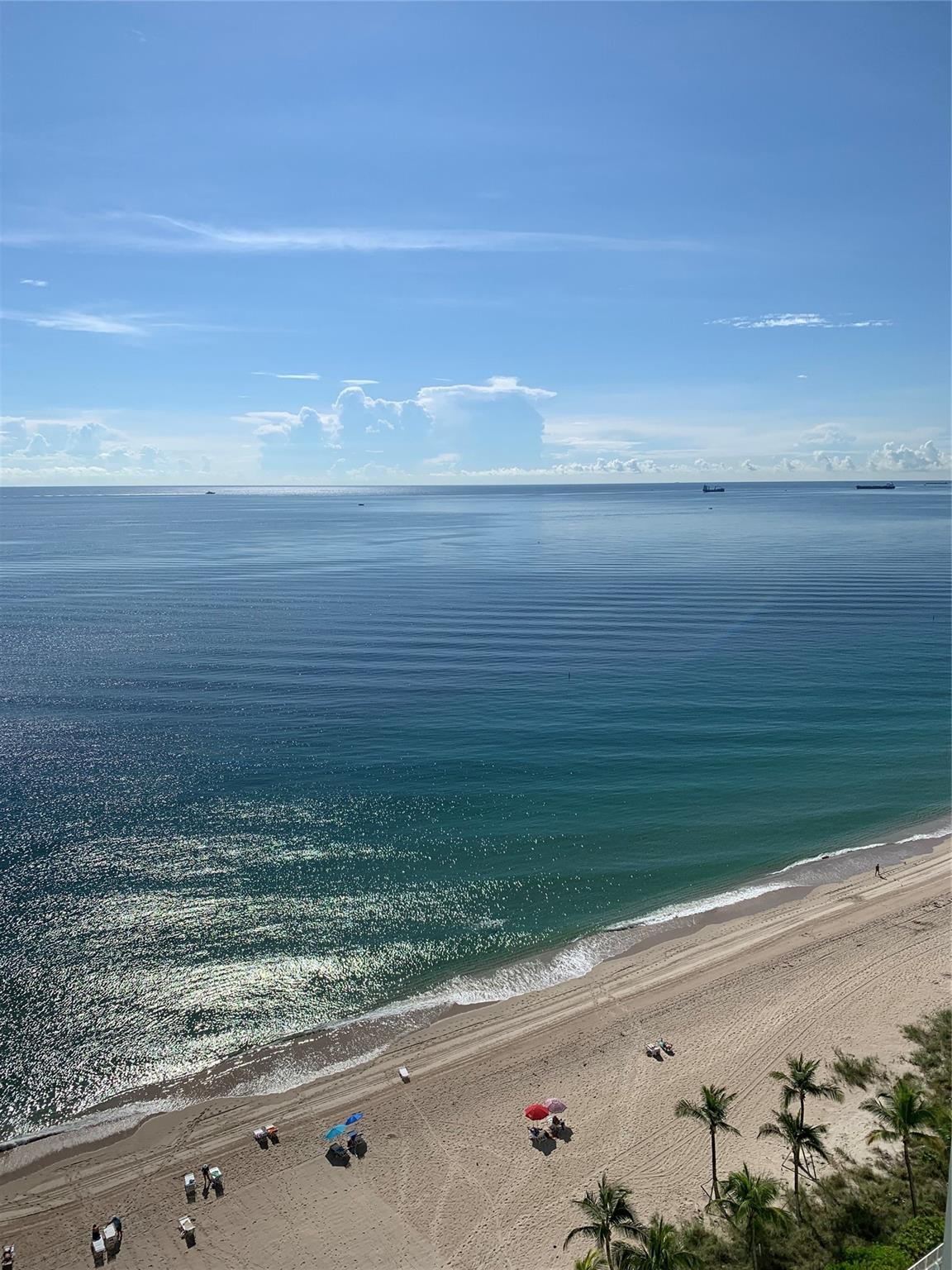 what a view... oceanfront condo facing sunny south side of the north building. spacious unit. nicely furnished. marble flooring. view from your bedroom, living room, kitchen, 2nd bedroom... new a/c, new w/d have been installed.. move in condition. impact windows and door. high rise building offering garage assigned parking. 24hr front desk staff. outside guest parking. walk to shops, restaurants and Winn dixie... great area. GALT OCEAN dr. annual rental only.