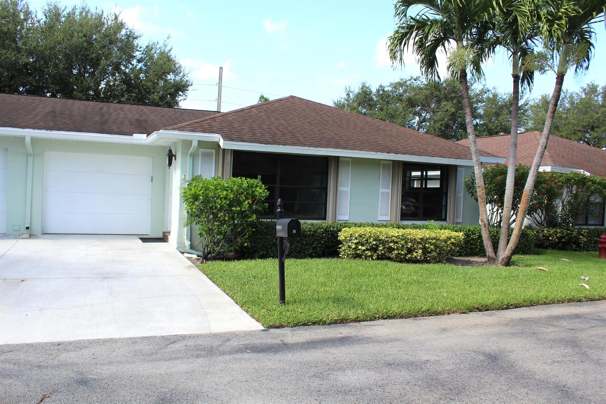 Welcome to this spacious 2 bedroom, 2 bathroom villa located in a lively active adult community. Enjoy brand-new carpeting in the living room and both bedrooms, along with a new refrigerator and dishwasher in the kitchen. With no rear neighbors, you'll appreciate the added privacy and peaceful setting. The community offers a saltwater pool, clubhouse, library, and a variety of social clubs and activities designed to keep you engaged and connected. Water and basic cable are included in the rent for added convenience. Ideally located near shopping, dining, entertainment, and top medical facilities--everything you need is just minutes away. Don't miss this opportunity to enjoy comfortable, low-maintenance living in a welcoming 55+ community! One pet allowed.