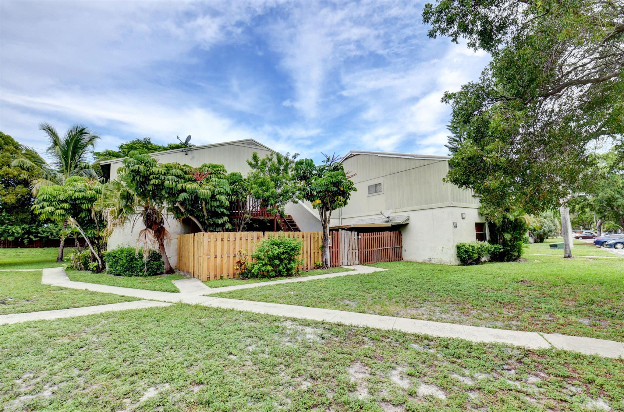 This home is located in the secluded neighborhood of The Crossings tucked away just west of Gateway and US1. Take a drive into the community that is currently being beautified. The entrance to the courtyard is secrete with first and second floor patio space. Walk up the stairs to enter the unit and see the open garden views. This home features a split floor plan with a guest walk in shower, alley kitchen, spacious living room, and generous closets in both bedrooms. The home is filled with natural light in an open floor plan. This home is great for investors as currently tenant is occupied.
