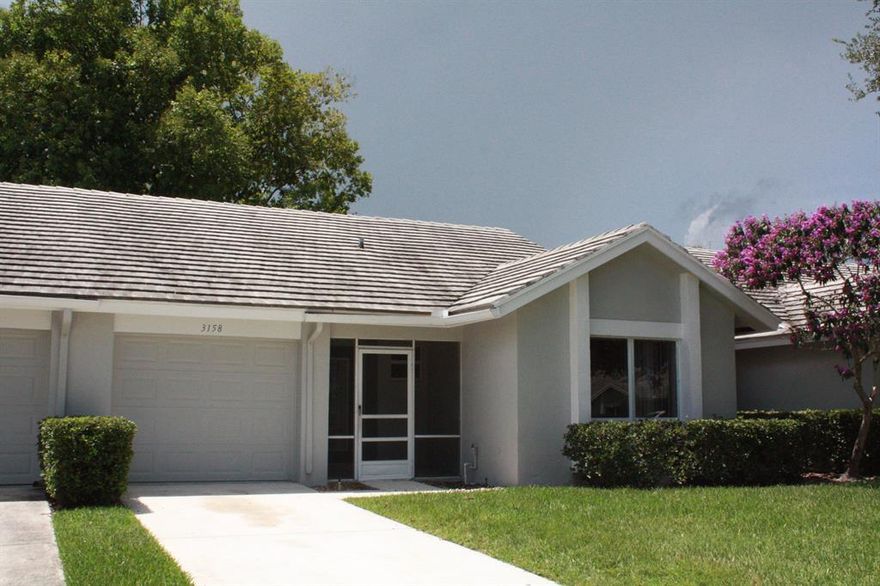 Unit recently painted throughout and new carpet laid out in the rooms.  Great community in the heart of Palm City with easy access to Turnpike.