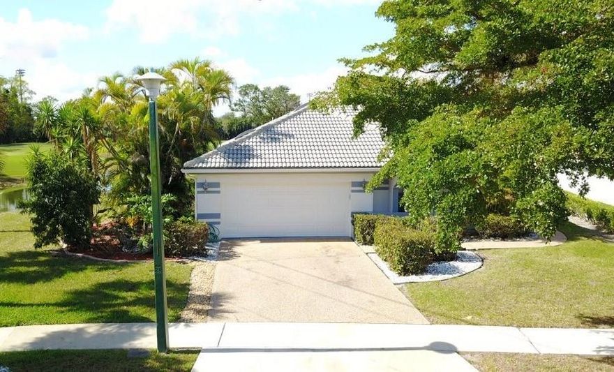 Beautiful 3bd/2ba single family home with pool, 2 car garage and lake views located in Boca Woods, gated community. Excellent location close to shopping, hospital, excellent schools, restaurants and highways. Marble floors in living areas and hardwood floors in bedrooms. Cable with HBO included in rent. The 3rd bedroom was opened but it can be closed back if necessary. NO COUNTRY CLUB MEMBERSHIP AVAILABLE WITH THIS HOUSE. Pets ok with pet deposit.