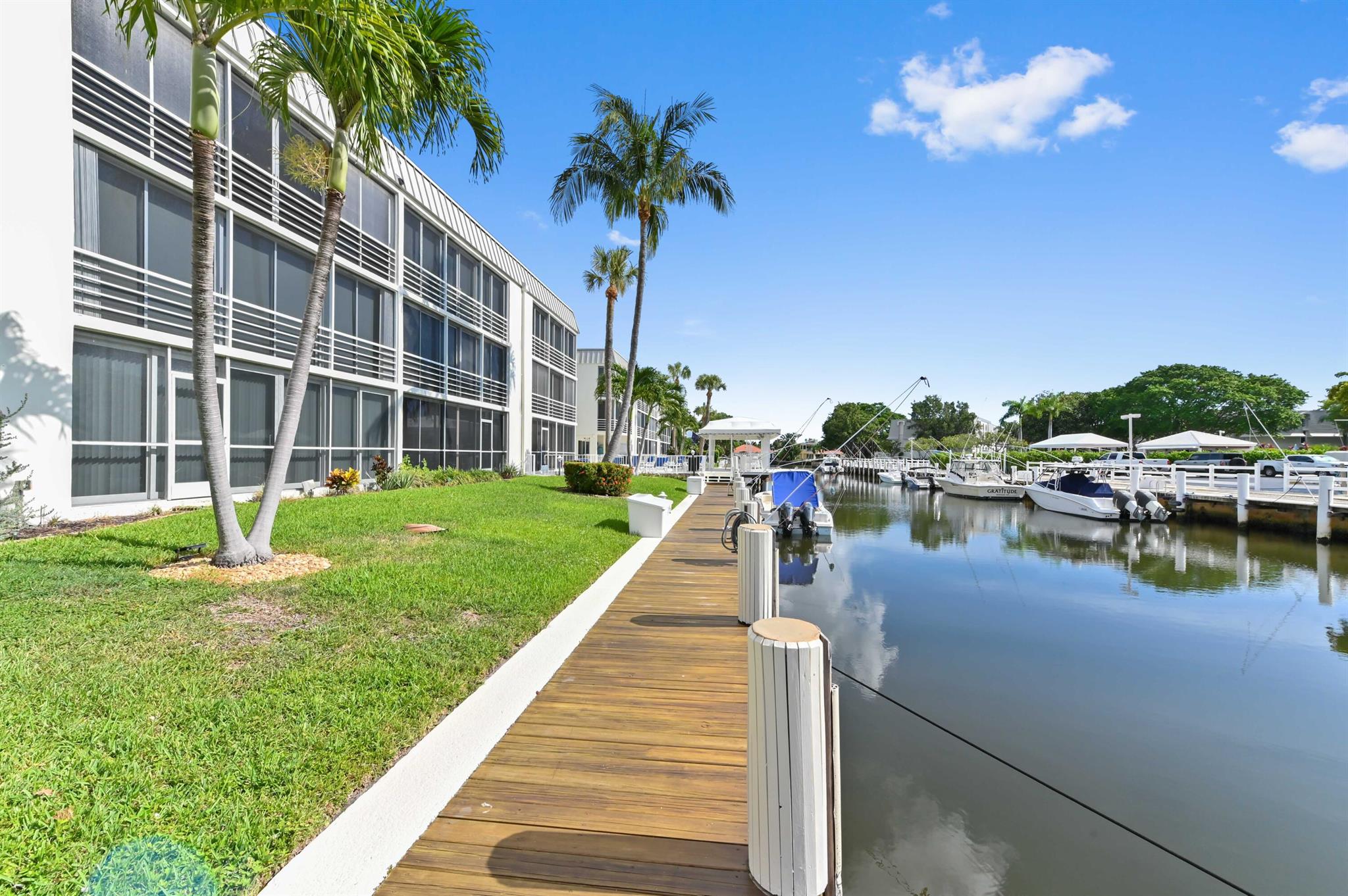 Gorgeous, fully furnished, 2/2 waterfront condo backing to a canal with direct intracoastal access on the top floor with washer and dryer! This is a 55+ community. Elevator, pool overlooking the canal and dock. Clubhouse and assigned parking round out the amenities with billiard table, library, outdoor bar and grills. Dockage for up to 35 ft boat based on availability. Condo has beautiful direct waterfront views and is walking distance to many great restaurants and shops as well as the beach! Quick uber or drive to downtown Delray or Mizner makes this the perfect location to call home!