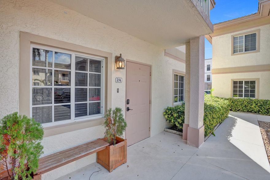 Welcome Home to your beautiful condo in a gated community. Walking distance to downtown Hollywood with lots of Restraints and shops. Minutes to the beach! Rarely available! Adorable 2/2 totally updated! New kitchen, Stainless appliances, New bathrooms. All done in neutral decor. Beautiful laminate throughout living area. Split bedroom plan. Washer and Dryer in unit. Private fenced back yard. Neat and Clean. Additional parking space available for $40 per month. Hurry before it's gone!