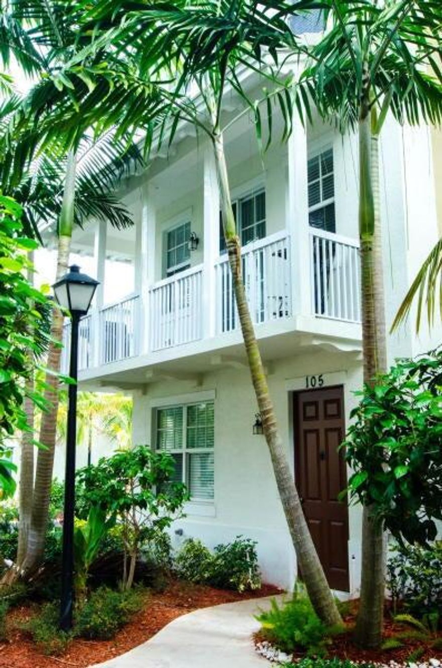 Beautiful Townhouse in Coda. This is a corner unit with a Full third bedroom with en-suite bathroom on the first floor versus other Coda units with only 2 bedrooms and first floor living room.  Located just 1 block from Atlantic Avenue, you can walk/bike to all your favorite restaurants and the beach.  Full sized 2 car garage for all your toys.  Coda is located just next to the newly renovated Sandy Village, a prime location in Downtown Delray Beach!