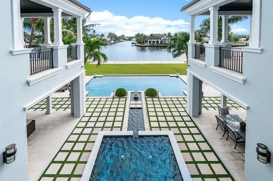 L I V E. L I F E. W E L L.  at 501 Palm Trail. Available for the first time in the highly desired neighborhood of Palm Trail this designer owned estate home boasts nearly 12,000 sqft under roof and over 100' linear feet of direct Intercoastal waters. Luxury details abound with 5 fireplaces, a 2 story walnut library and designer finishes throughout. Enjoy all the dinning, retail, arts and culture of Delray's ''Atlantic Ave'' with miles of award winning beaches all just a short walk from your front door. No detail has been over looked in this transitional and timeless masterpiece. Call to schedule your VIP Tour today!
