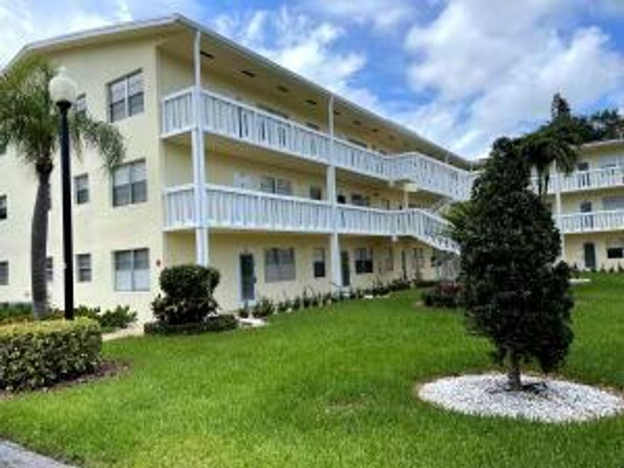 2/1.5,3rd floor,laminated in living area,,screened patio. NEW A/C The amenities now include internet and WIFI, Century Village is like living in a resort, fitness center, live shows,movies,buses,classes, bingo,card rooms,trips,tennis, close to shopping and restaurants, come see and then check out the clubhouse to see it for yourself. Per the association this is a 55 plus age community!!!