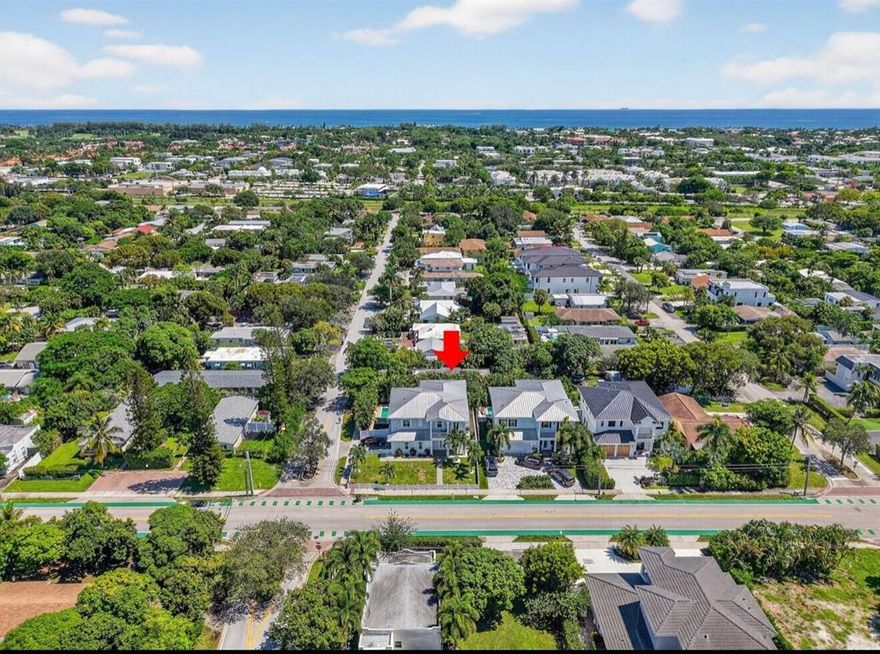 Surrounded by multimillion dollar homes, this property is an ideal development opportunity. Located on a 7,000 SF lot, 210/212 NE is about a mile from both the beach and from downtown Atlantic Ave's restaurants, nightlife and shops.  There is endless potential here for investors and/or builders. The existing residence is a 1344 square foot CBS duplex (210 and 212) with terrazzo floors and is vacant for the sale.