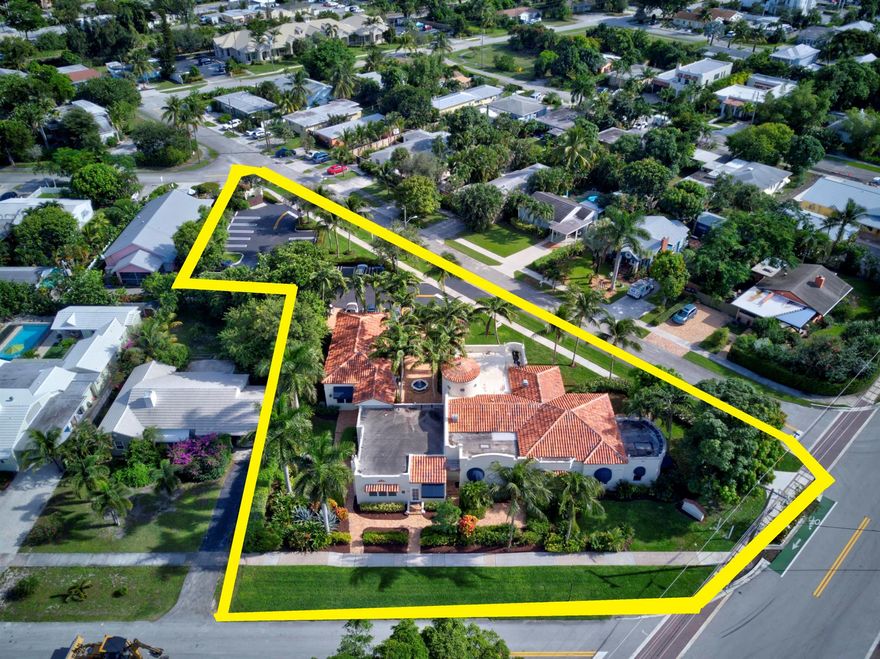 Trophy Property in downtown Delray Beach. 3 buildings all leased. 5,567 sf total. Building 1 (3,333sf) lease ends 3/1/25 and the other 2 buildings (+/- 2,200sf) lease ends 3/1/27 but both would like to extend. Gross Leases. See photos and documents with details. Close to Atlantic Ave. SELLER FINANCING AVAILABLE.