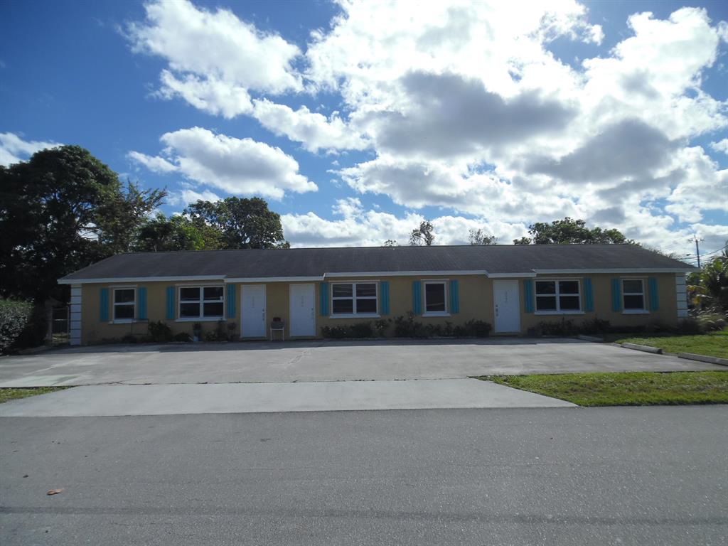 Very clean unit has been recently painted, all matching tile flooring installed July 2018,Water heater installed July 2018,Refrigerator November 2016,stove Aug 2018. Central A/C.All impact windows & doors. Sliders from the eat-in kitchen lead to a private fenced patio. All windows have window blinds. Water & monthly pest control are included in the rent. No disc network will be allowed to be attached to any part of the building or fence. Most be placed on post. Appointment necessary to view or show.