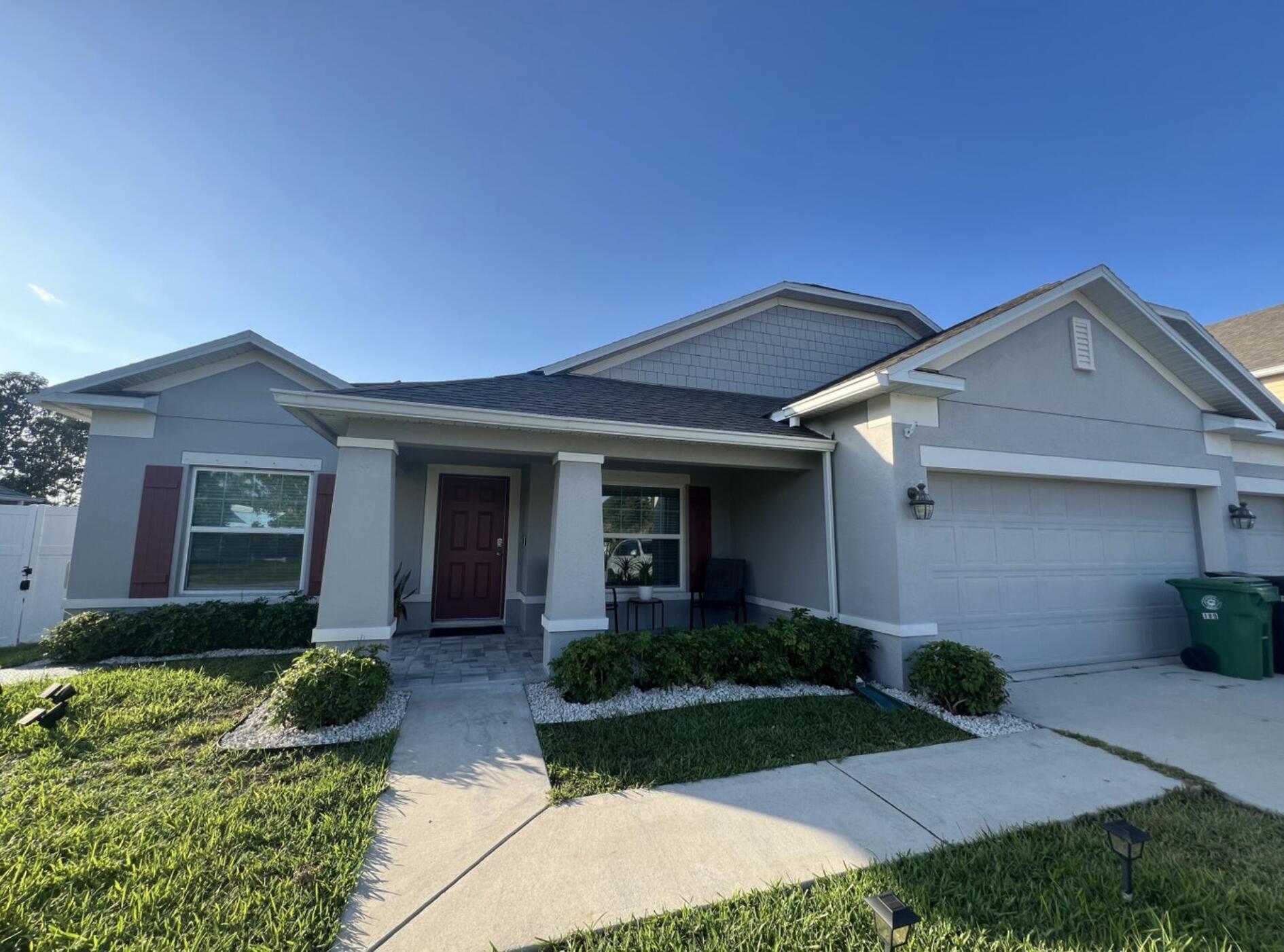 Welcome to this beautiful home featuring 4 bedrooms plus a Den/Flex room, a spacious fenced backyard with a covered lanai, and a front porch. No HOA.Enjoy the elegance of granite throughout the house and the inviting open concept layout. Move-in costs are minimized with only the 1st month's rent and a $2,000 security deposit. One Family preferred. Don't miss out on this great opportunity.