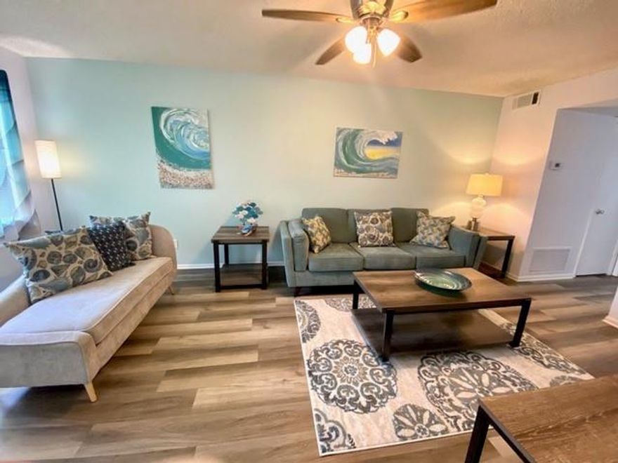 This unit is more than just a home; it’s the perfect place to live your best life, whether you're seeking your forever home or looking to downsize. Experience the beauty and charm of this area and make it your personal sanctuary by the sea!  
Embrace an active lifestyle within this vibrant community, where you can indulge in an array of recreational activities. With a sparkling community pool, a fully equipped fitness center, pickleball courts, tennis, shuffleboard, and a thriving social scene, there’s always something to do. Enjoy great dining options at the on-site bar and restaurant, along with easy access to nearby golf courses. This unit is the perfect place to call home.
