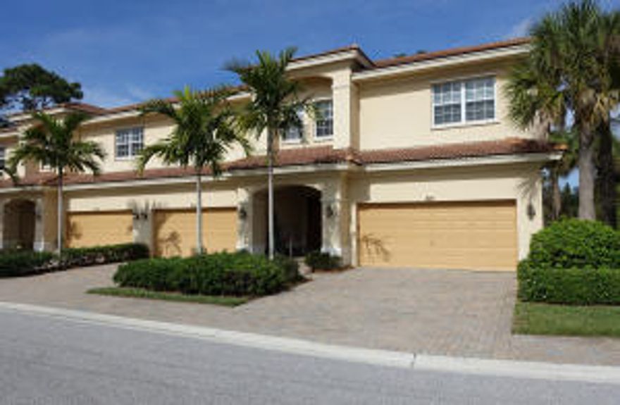 Luxury townhouse in the gated community of Whitemarsh Reserve. This end unit townhome is situated on a large lot with preserve views. Features include three bedrooms with walk-in closets, 2.5 baths, tile flooring in living areas, granite counters, cherry wood cabinets, stainless appliances, full-size laundry, and attached two car garage. Amenities include basic cable, community pool, spa, basketball court, and tot lot.