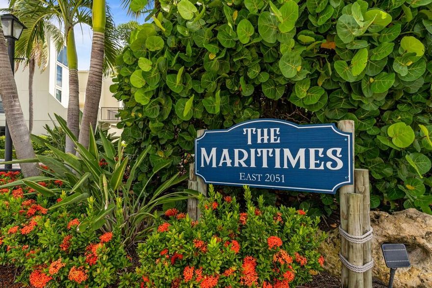 Designer Inspiration meets Custom Craftsmanship in this direct Oceanfront Condo. Exquisitely Furnished & Beautifully Remodeled from Top to Bottom! Enjoy your private Beach Oasis with Gorgeous Sunrises over the Ocean.  The Maritimes offers 2 community pools - one on the Ocean & one on the Intracoastal (Perfect for Sunsets) a cozy clubhouse with fitness center, Tennis Court plus under the building parking.  Easy to everywhere - Dining, Shopping, Boating, Golfing plus Historic Downtown Stuart & the Palm Beaches! 90 day minimum lease and up to 180 days lease.