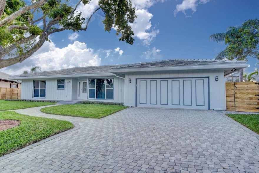 Boaters paradise available for rent with 124 ft of frontage at this completely renovated deep waterfront gem located at the end of a cul-de-sac in Little Harbor.  Bring your boat(no fixed bridges).  
Be the first to live in this newly renovated 4 bedroom plus (4th bedroom is a den), 2 1/2 bathroom featuring a new dock, new rear deck, new roof, hurricane impact windows, and new interiors.  LED lighting throughout, brand new kitchen and bathrooms with granite counters. 
Whole house water filter, updated landscaping and sprinkler system, new fences.  Property sits on a private lot measuring just under 1/4 acre.